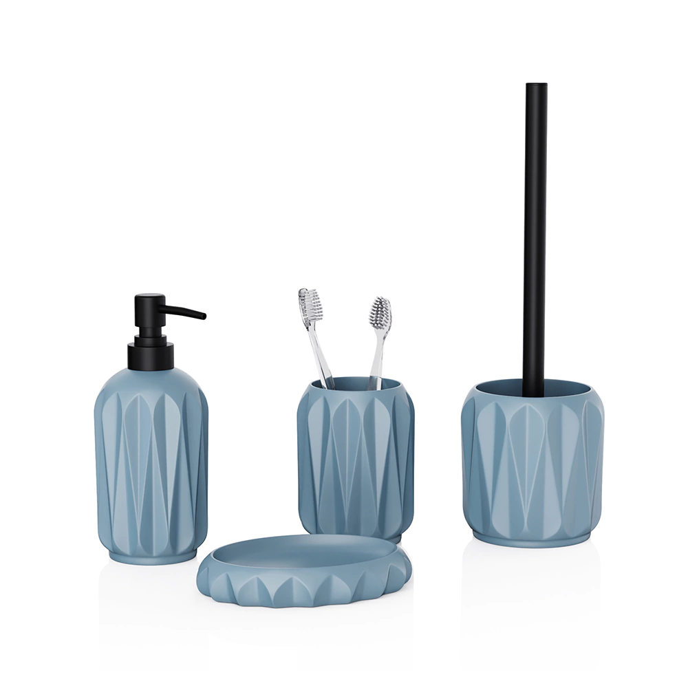 Мыльница Fora Triangle полирезина дымчато-голубая