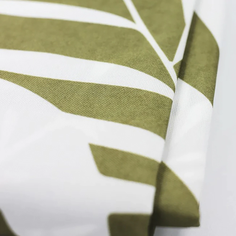 Текстильная штора для ванной BATH PLUS Shadow Middle Leaf 180х180 см зеленая