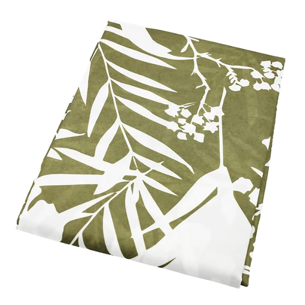 Текстильная штора для ванной BATH PLUS Shadow Middle Leaf 180х180 см зеленая