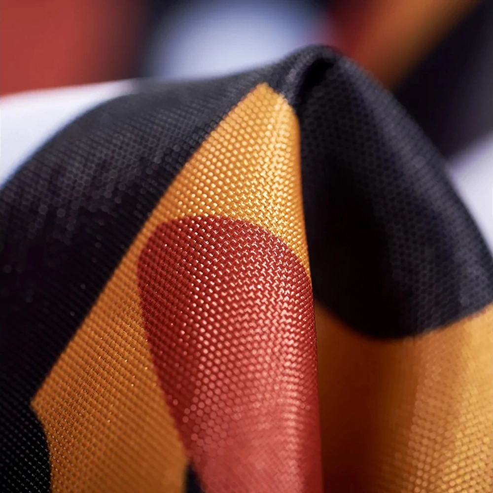 Текстильная штора для ванной Moroshka Bantu 200х180 см черно-оранжевая