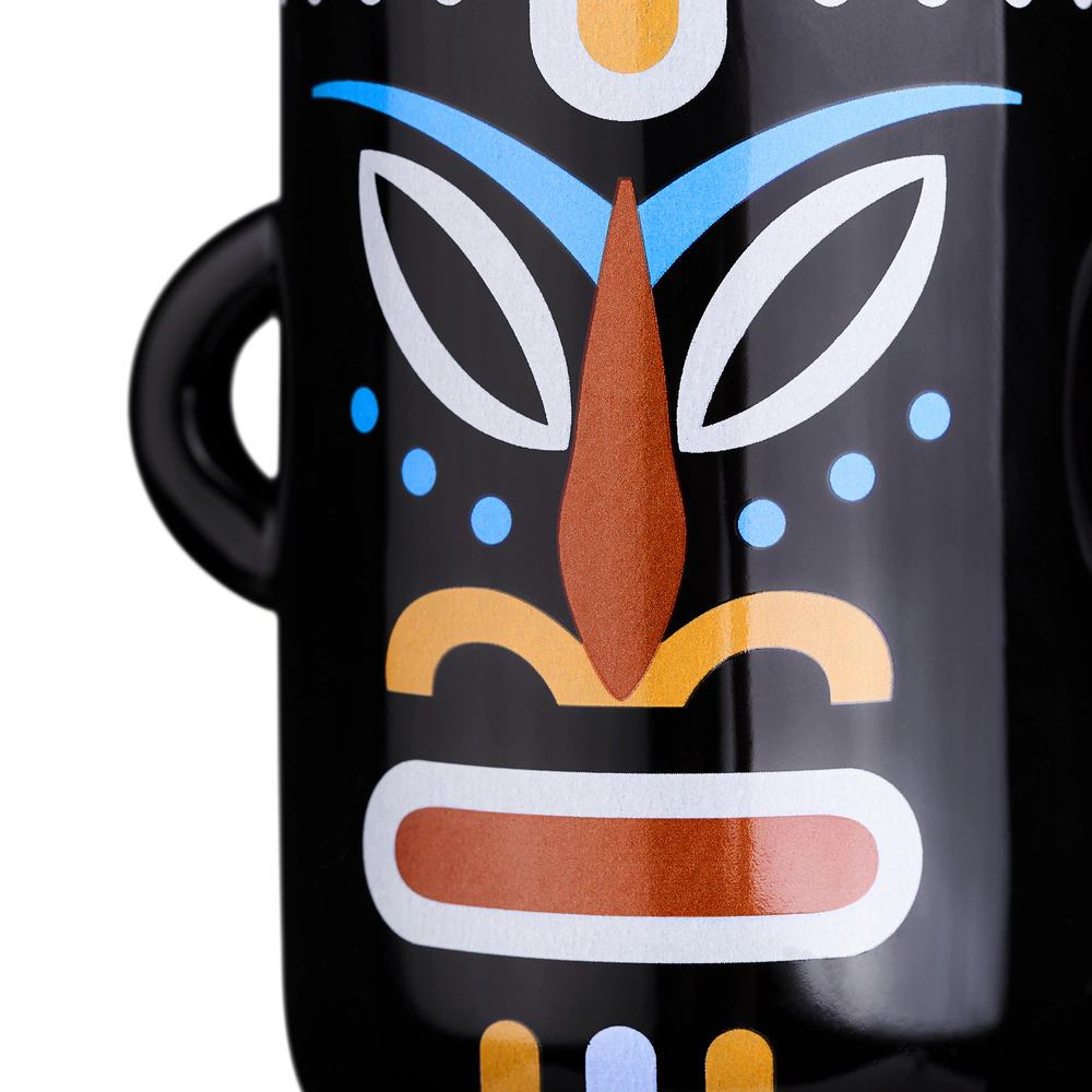 Стакан Moroshka Bantu керамика черно-оранжевый