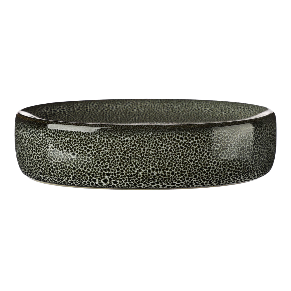 Мыльница FLUMEN Petrichor керамика черная