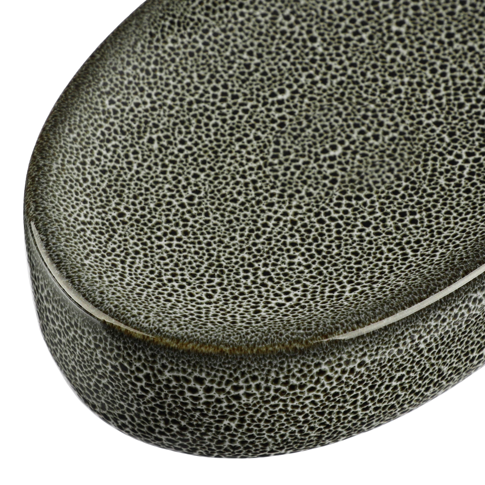 Мыльница FLUMEN Petrichor керамика черная