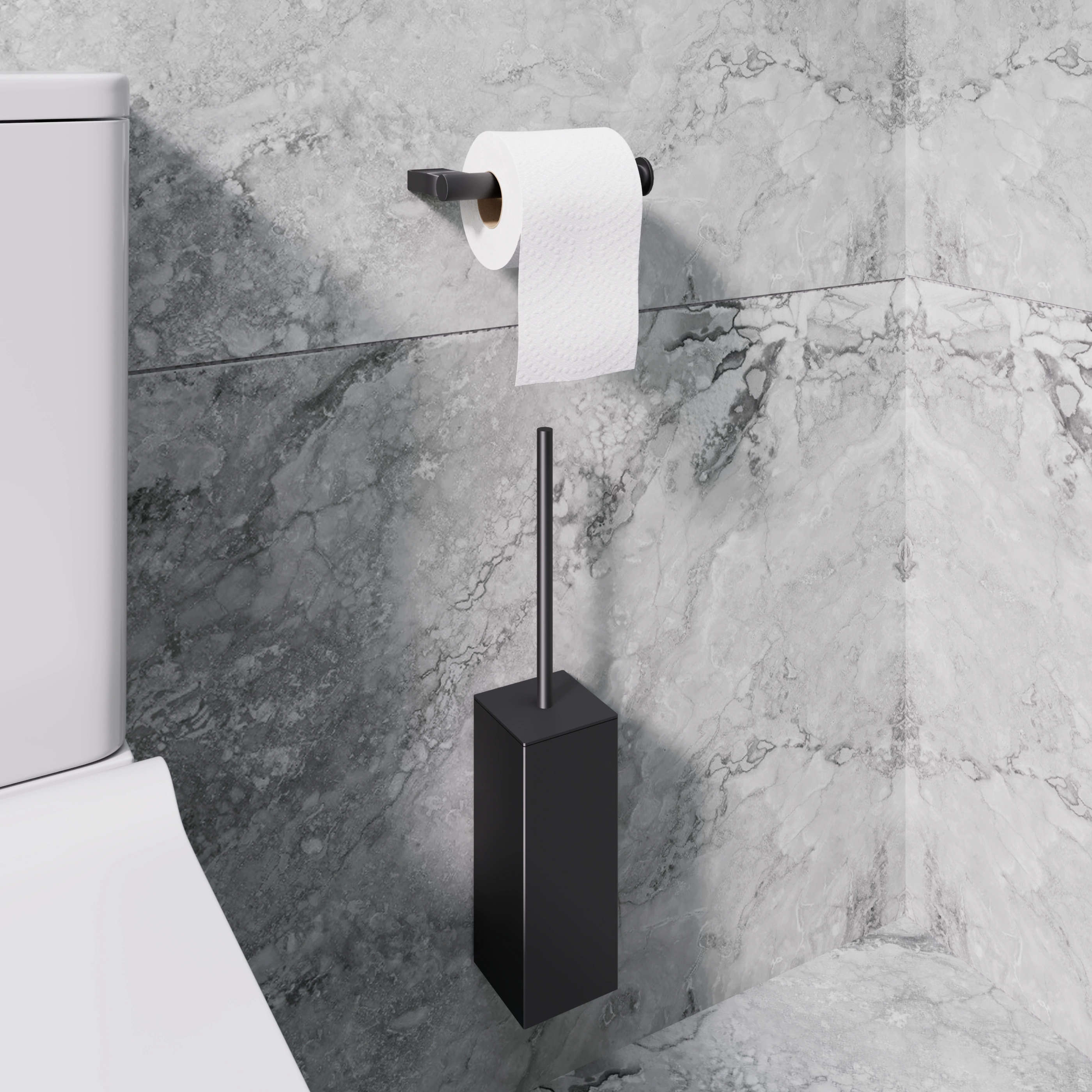 Держатель для туалетной бумаги FLUMEN DESIGN Caspian графит
