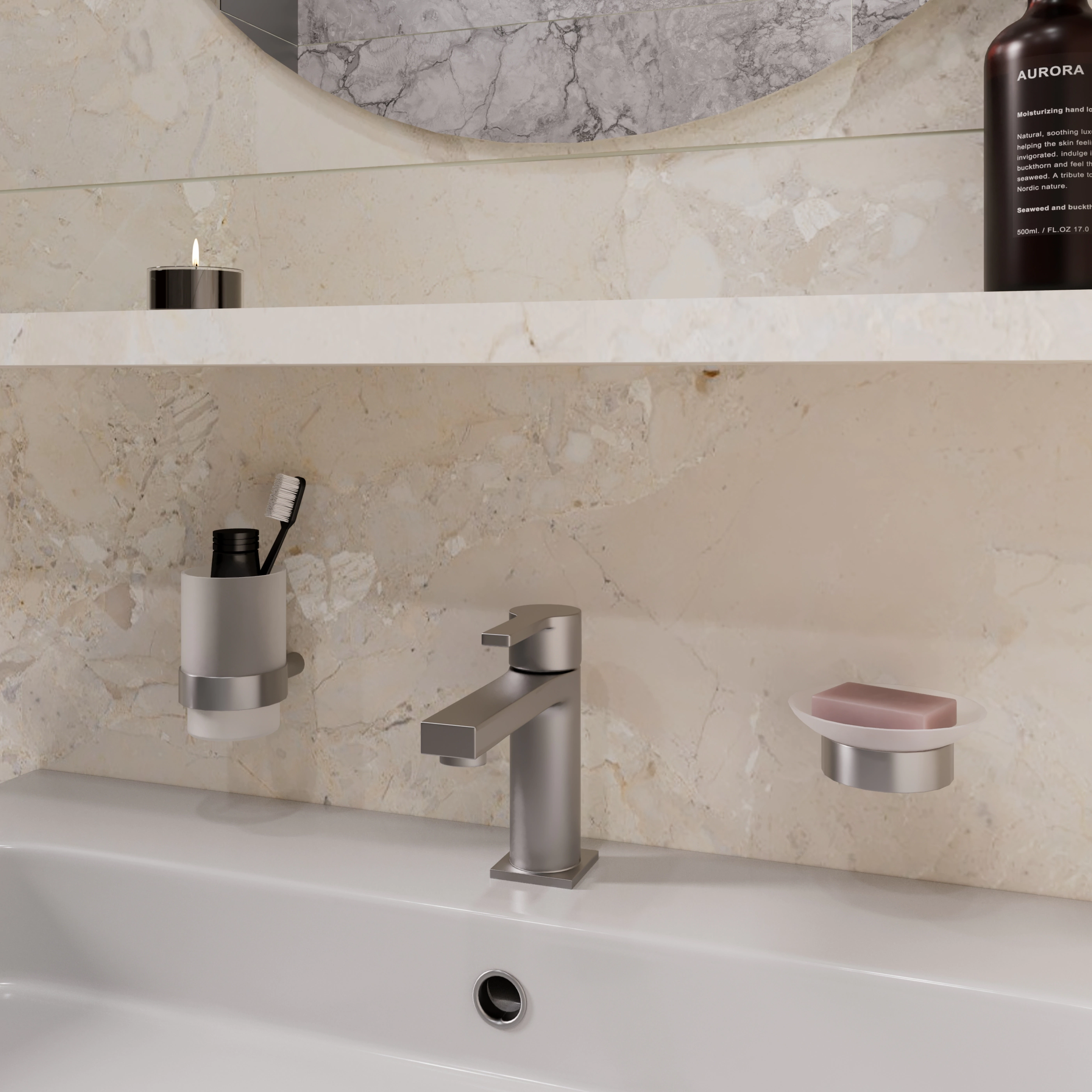 Мыльница FLUMEN Orlean подвесная сатин