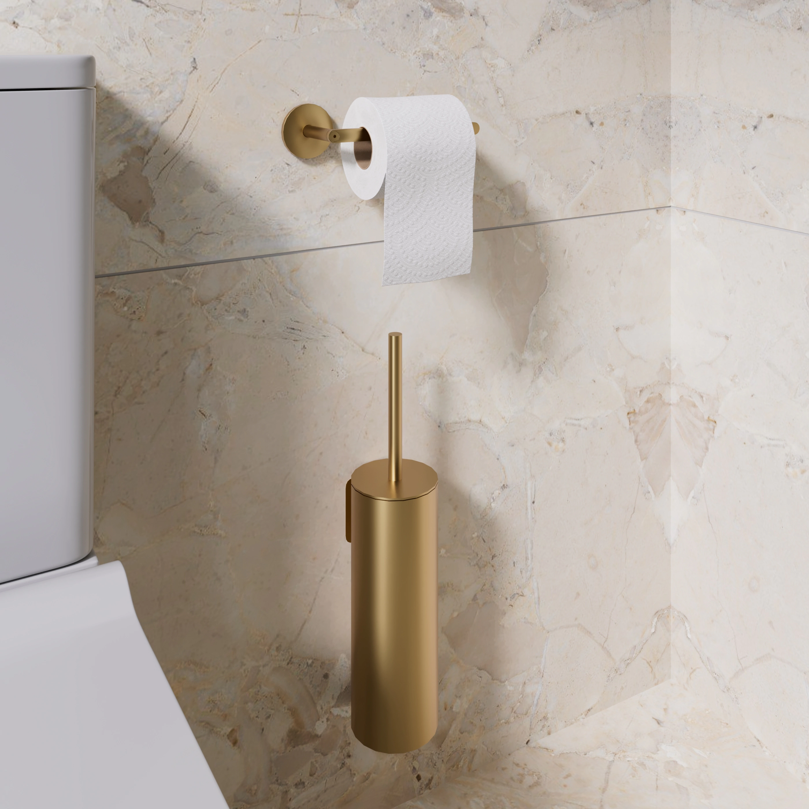 Держатель для туалетной бумаги FLUMEN DESIGN Petra золото