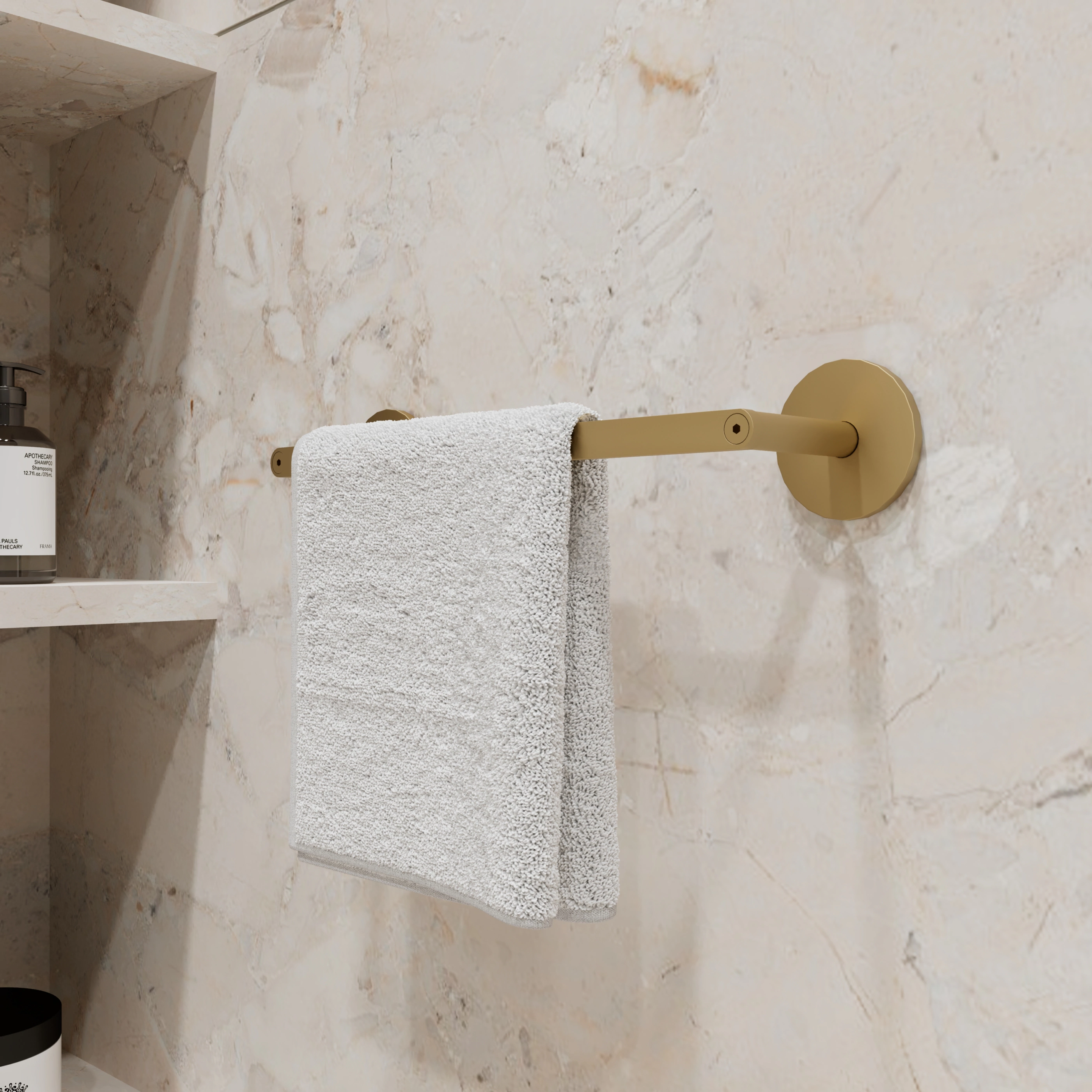 Держатель для полотенец FLUMEN DESIGN Petra малый золото