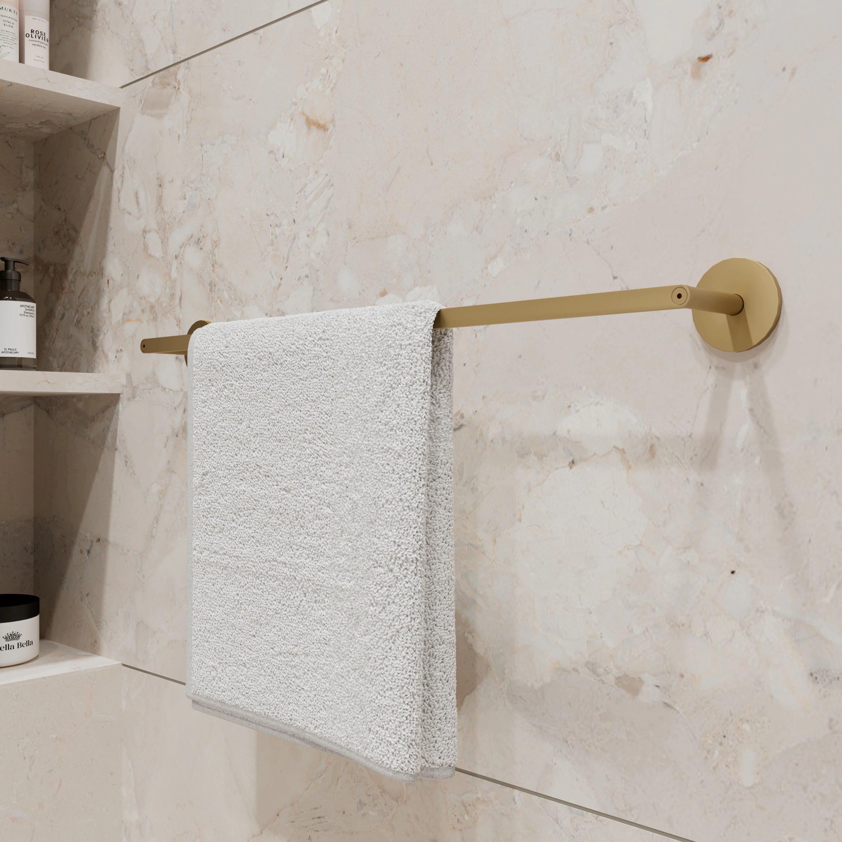 Держатель для полотенец FLUMEN DESIGN Petra штанга золото