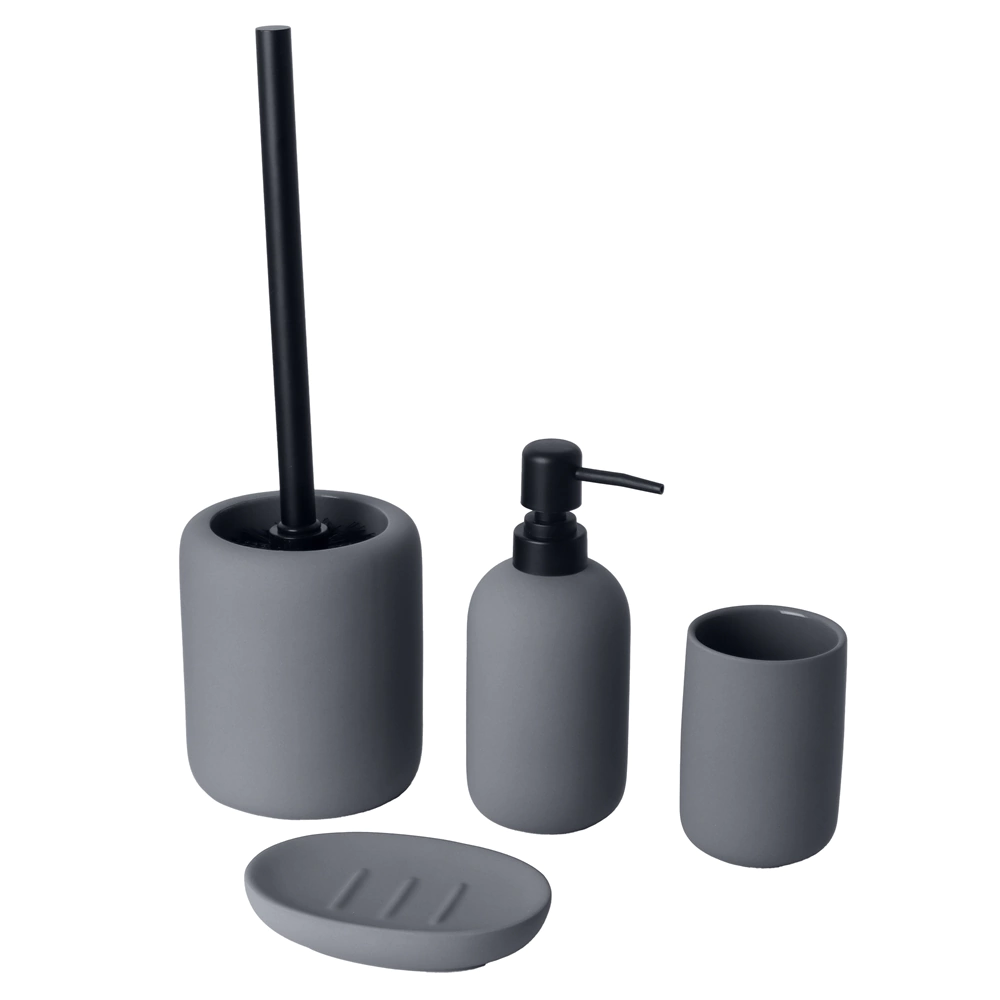 Стакан Fora Feel soft touch керамика серый