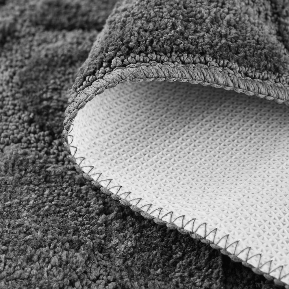 Коврик для ванной Verran Disegno 80х50 см микрофибра серый