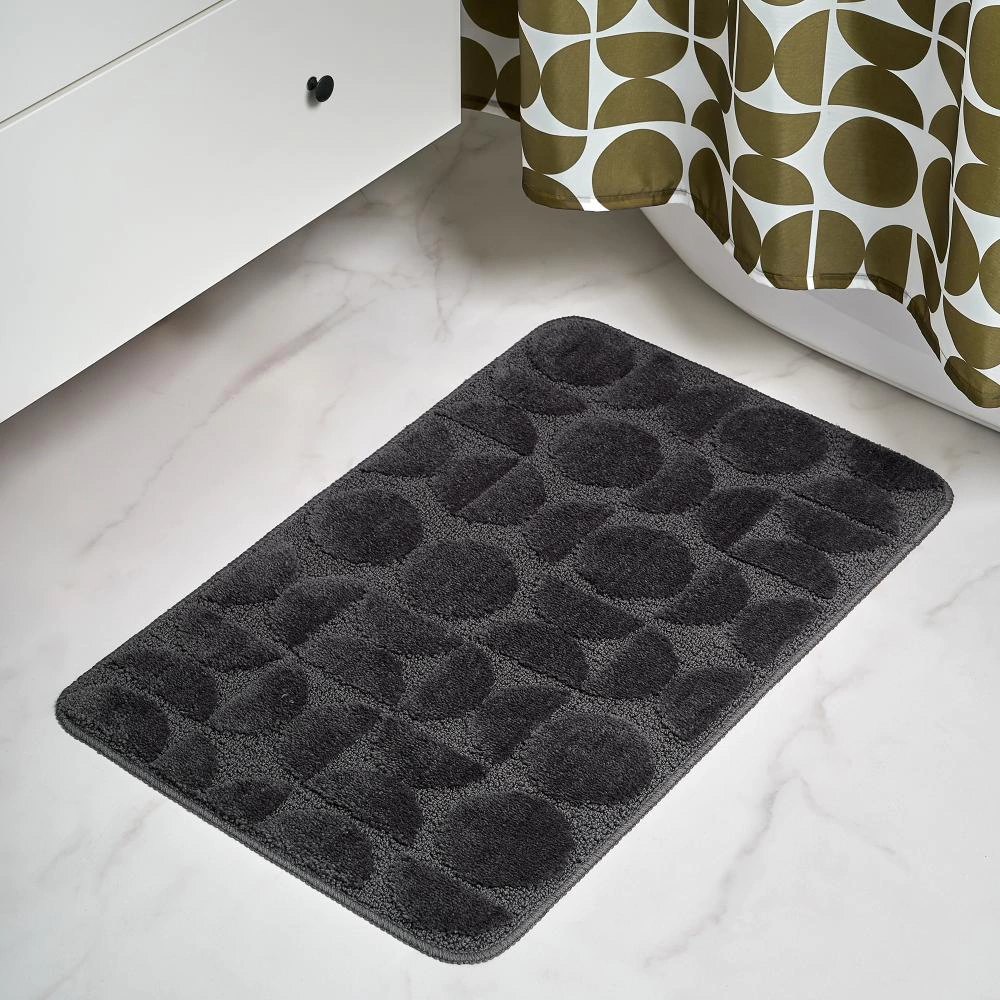 Коврик для ванной Verran Disegno 80х50 см микрофибра серый