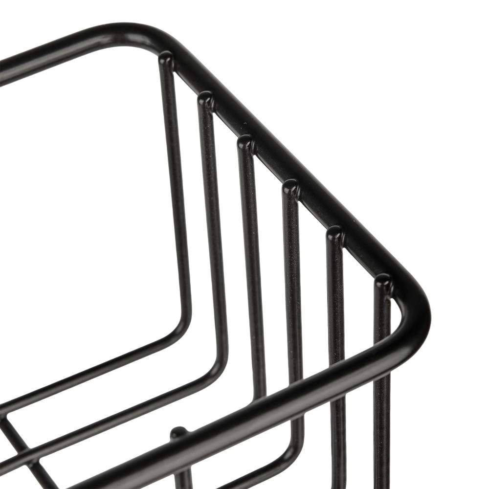 Полка сетчатая ЧМЗ Кора 2 яруса прямая черная