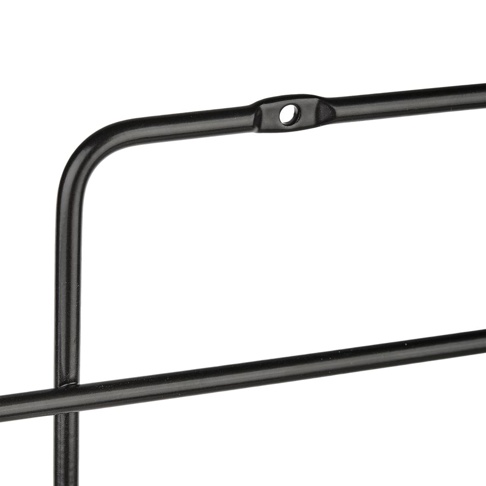 Полка сетчатая ЧМЗ Кора 2 яруса прямая черная