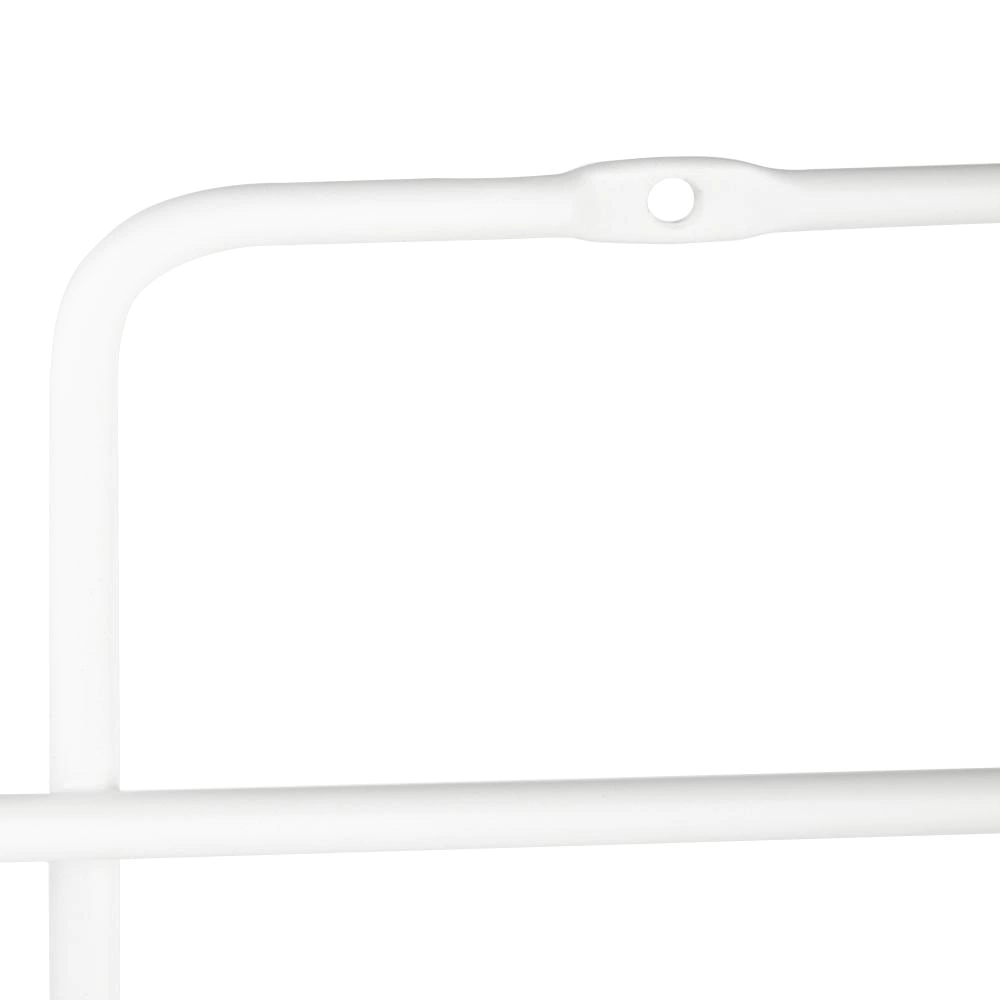 Полка сетчатая ЧМЗ Кора 2 яруса прямая белая