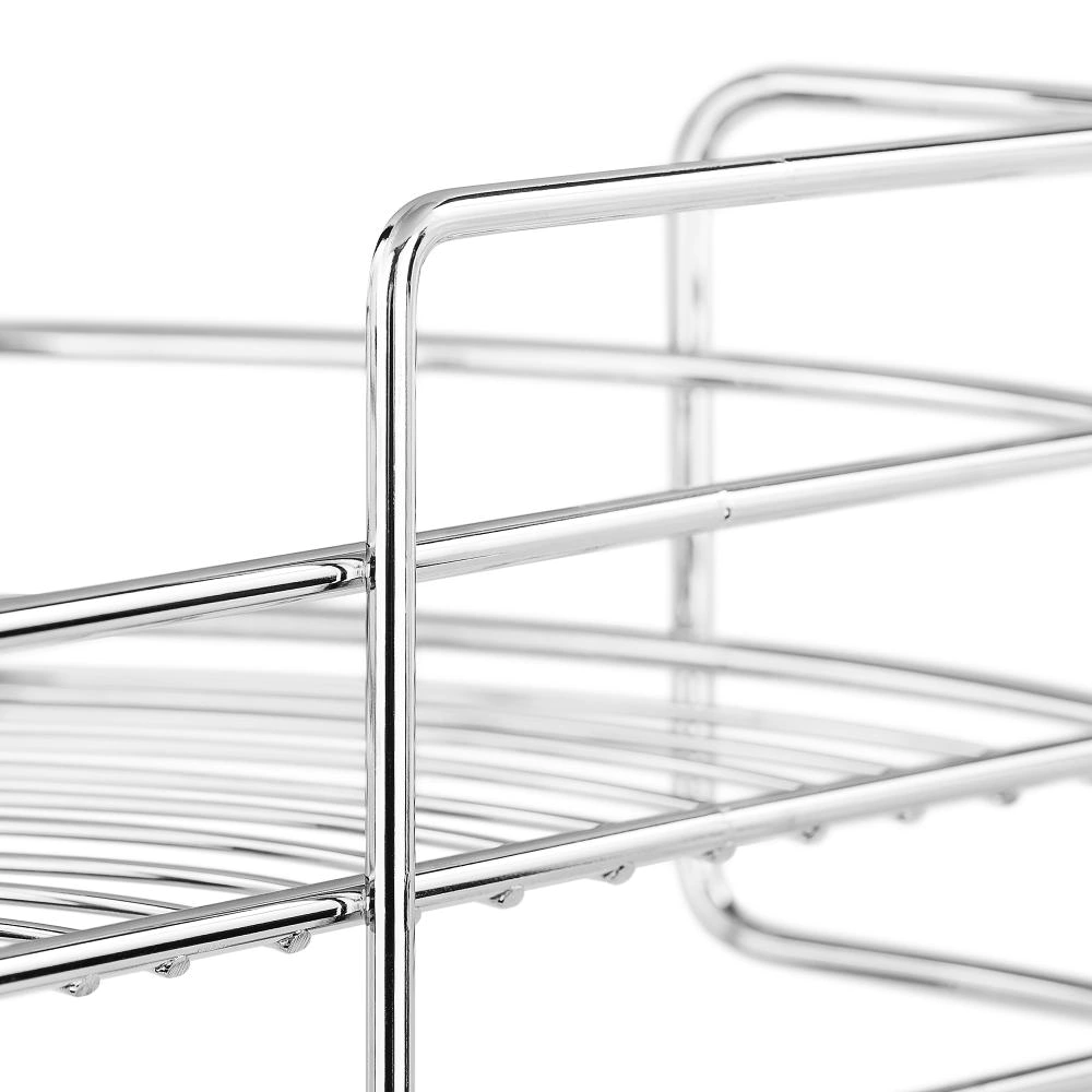 Полка сетчатая ЧМЗ Новые горизонты 3 яруса угловая хром