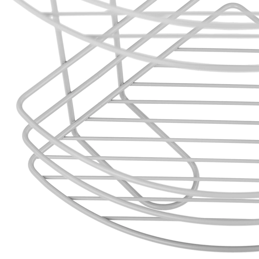 Полка сетчатая ЧМЗ 3 яруса угловая серая