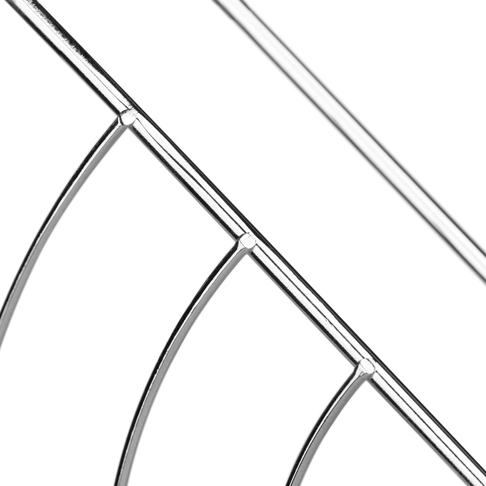 Полка сетчатая ЧМЗ 2-ярусная угловая хром