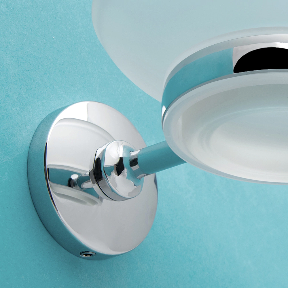 Мыльница Verran Pulse подвесная матовое стекло хром