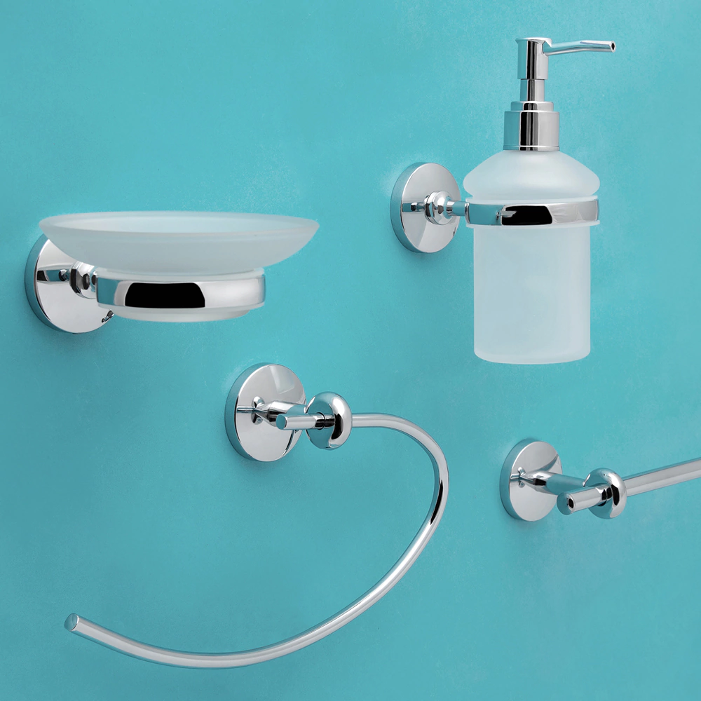 Мыльница Verran Pulse подвесная матовое стекло хром