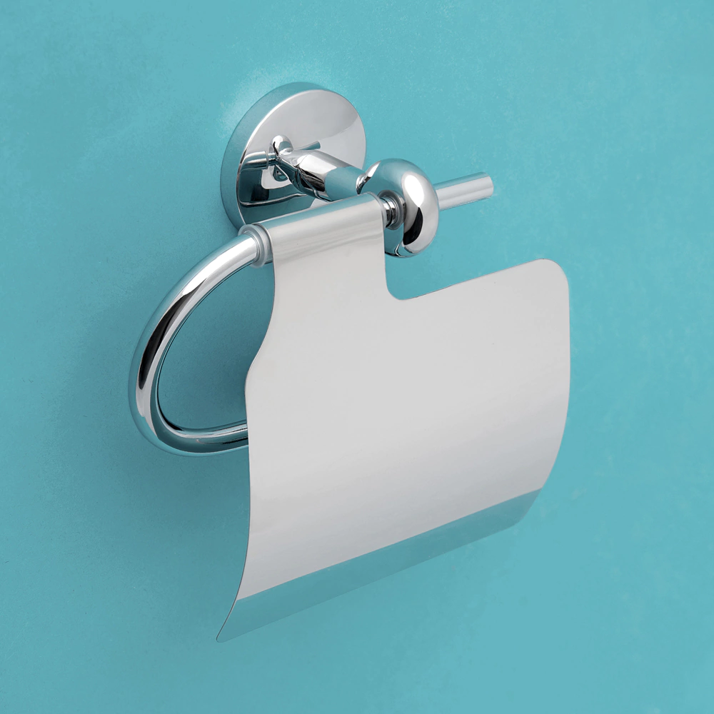 Держатель для туалетной бумаги Verran Pulse с крышкой хром