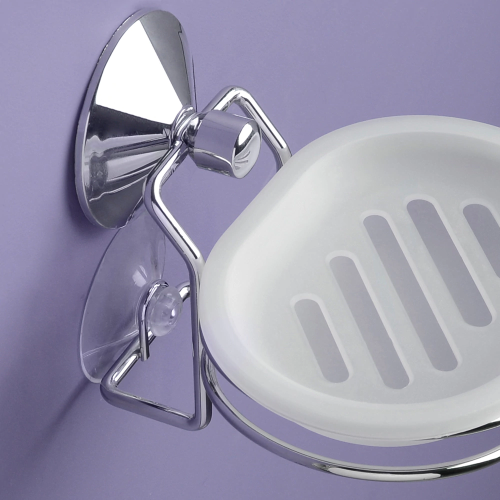 Мыльница Verran Real на вакуумной присоске хром