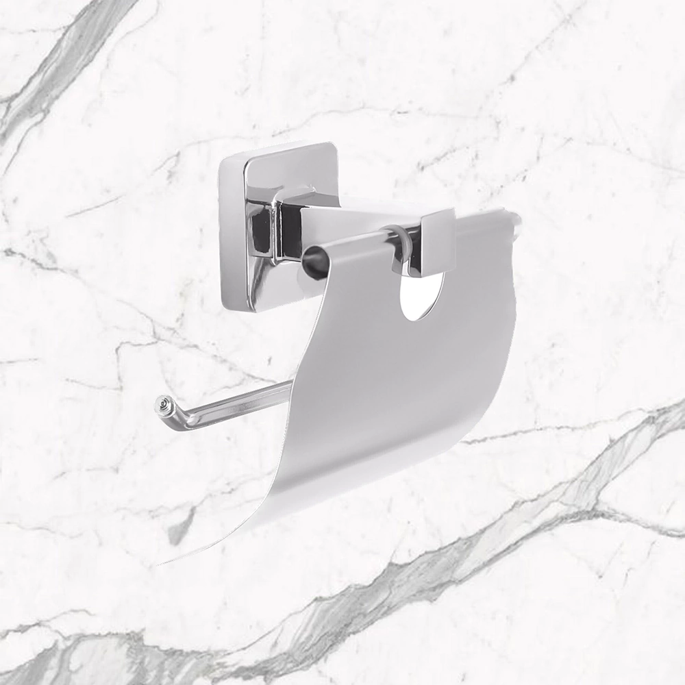 Держатель для туалетной бумаги Delphinium 6500 с крышкой хром