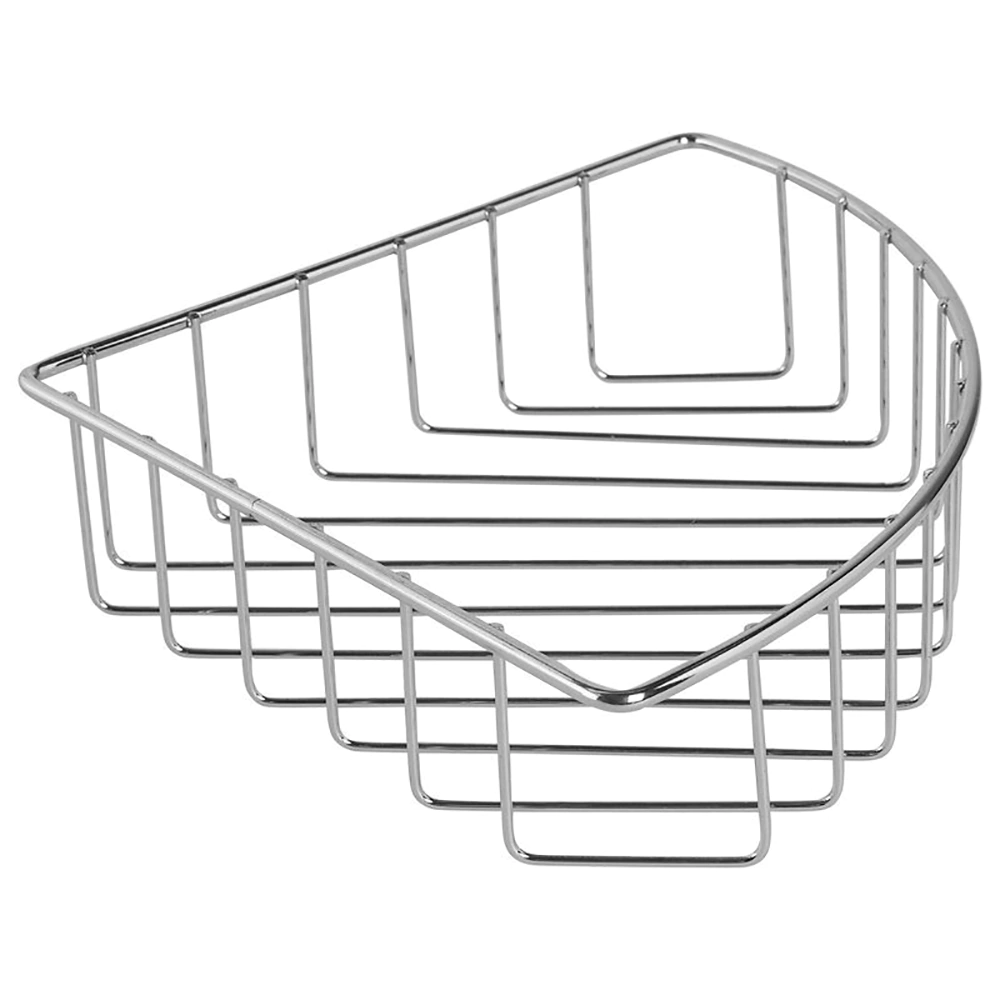 Полка сетчатая Milardo 1-ярусная угловая хром