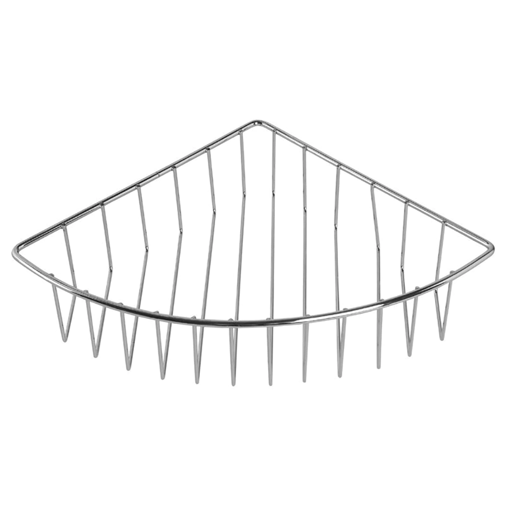 Полка сетчатая Milardo 1-ярусная угловая хром