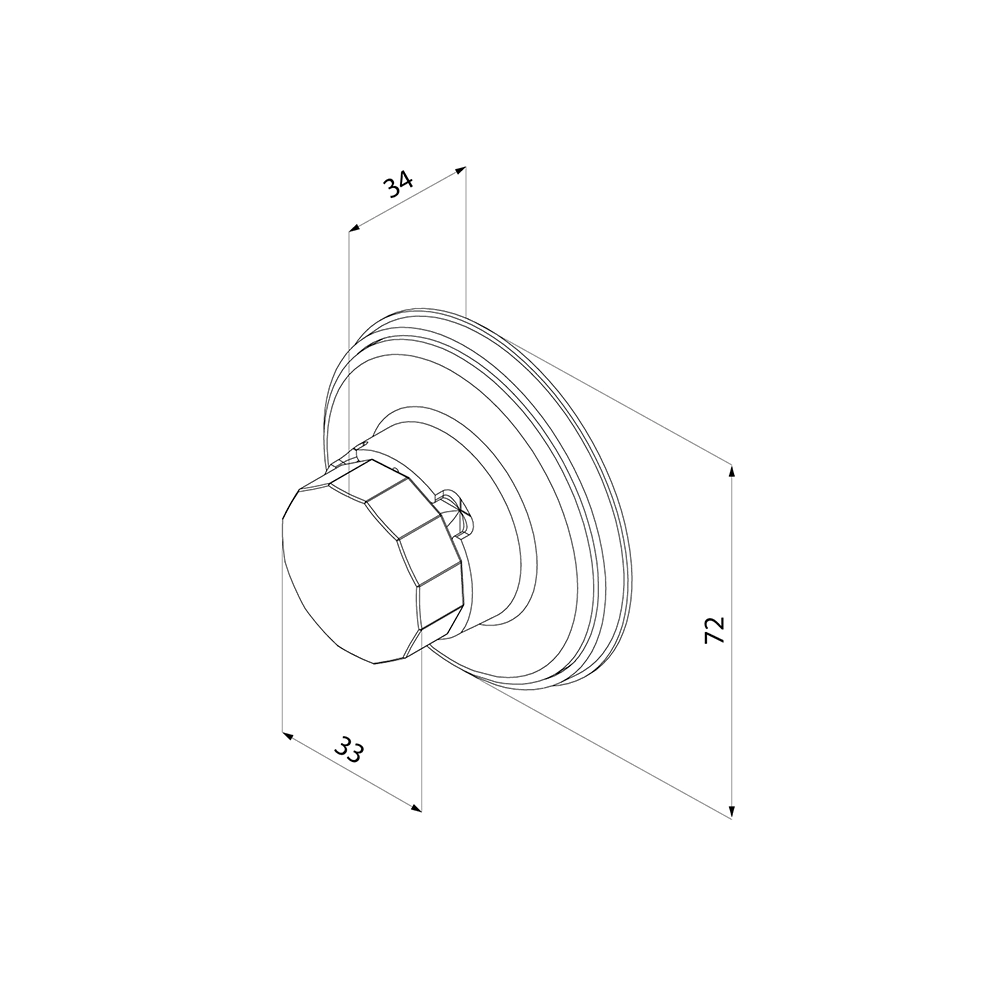 Держатель Milardo Easy запасной