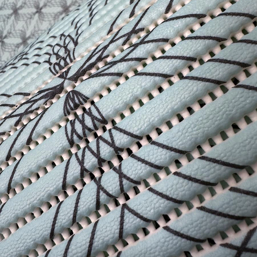 Коврик для ванной Dash Круги 80 см ПВХ бирюзовый