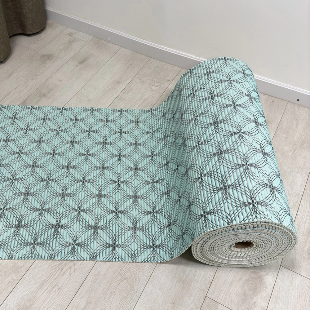 Коврик для ванной Dash Круги 80 см ПВХ бирюзовый