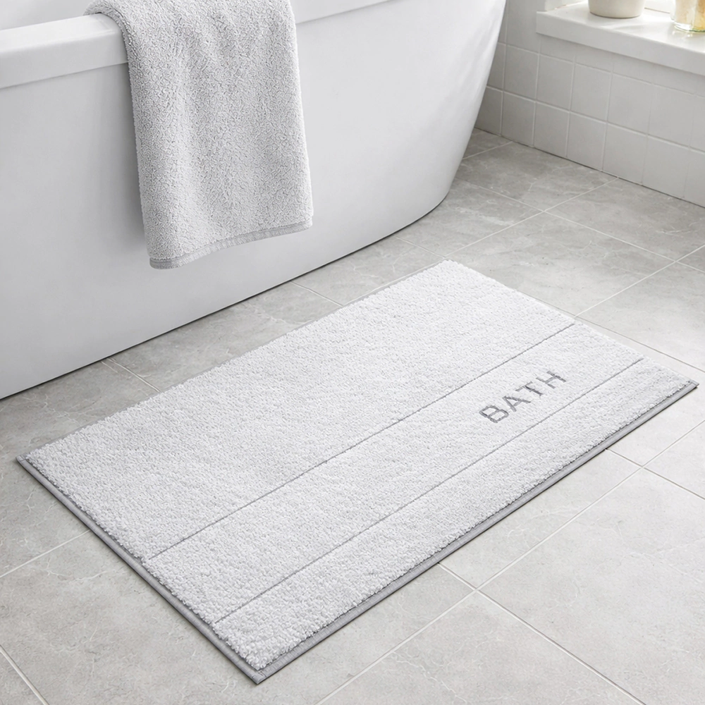 Коврик для ванной BATH PLUS Bath 50х80 см микрофибра светло-серый