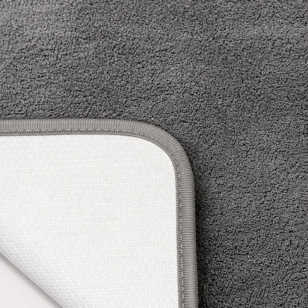 Коврик для ванной BATH PLUS Boss Grey 50х80 см микрофибра темно-серый