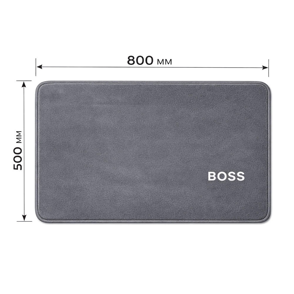 Коврик для ванной BATH PLUS Boss Grey 50х80 см микрофибра темно-серый