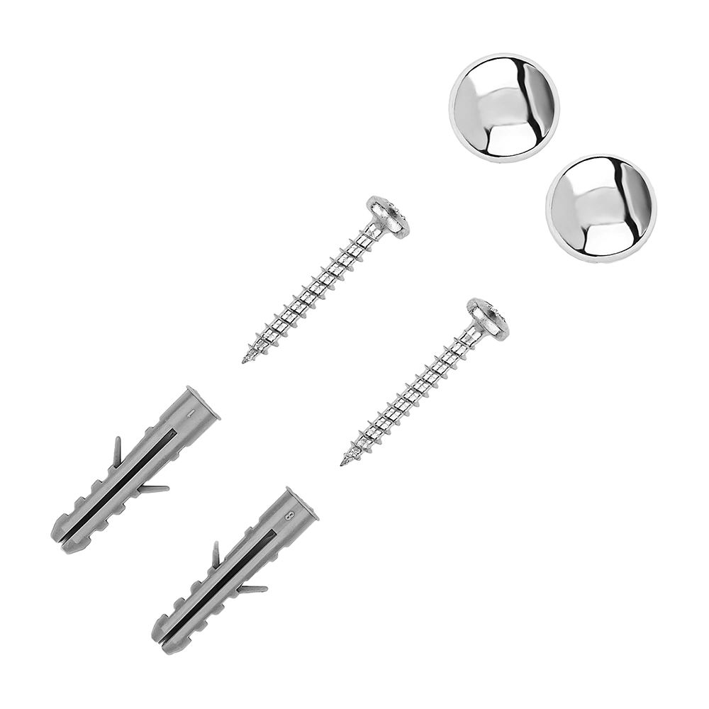 Полка сетчатая ЧМЗ 1 ярус прямая с пластиковыми вставками хром