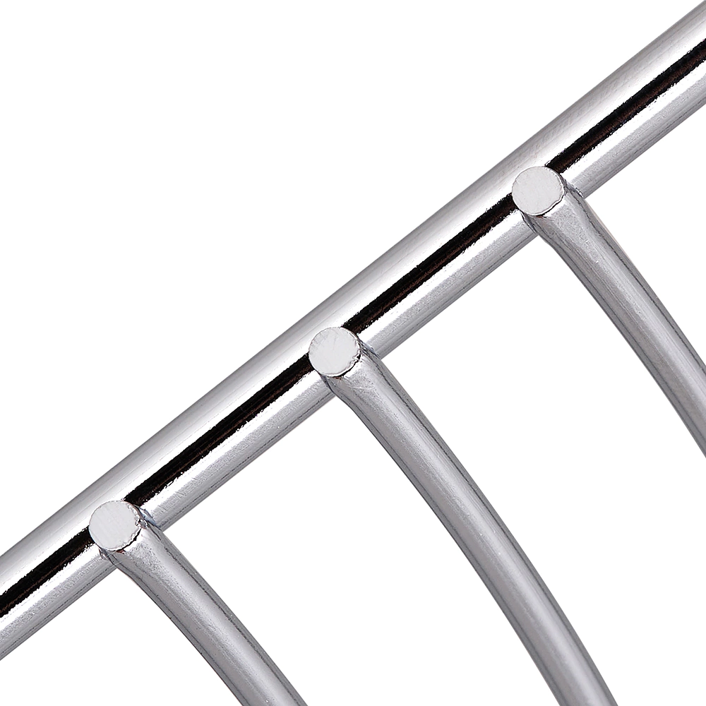 Полка сетчатая ЧМЗ 2 яруса угловая хром