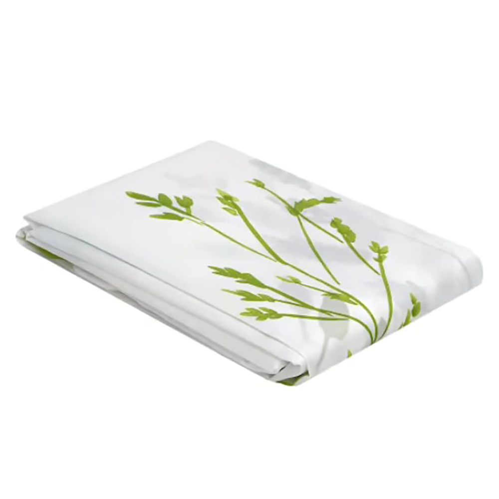 Штора для ванной BACCHETTA Prato 180х200 см текстиль бело-зеленая