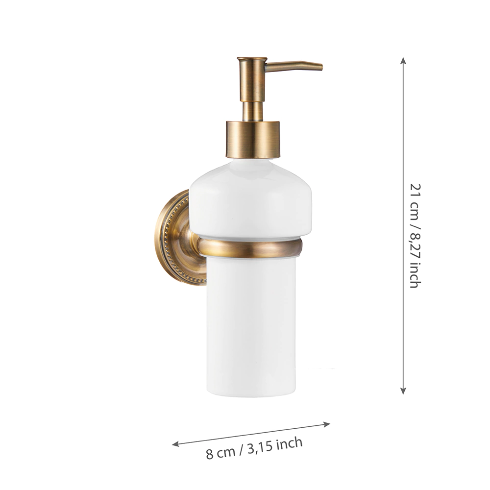 Дозатор для мыла Fora Real подвесной бронза