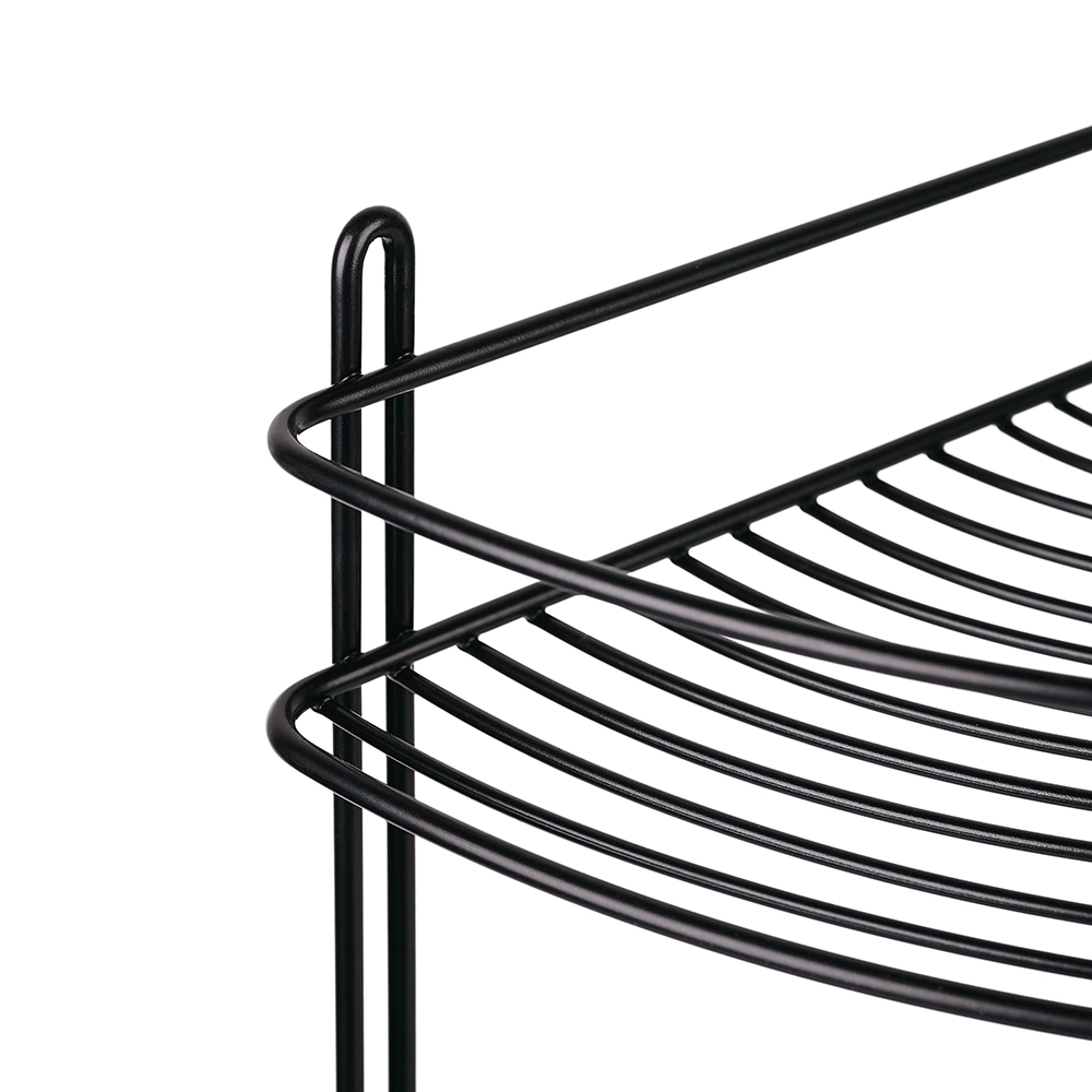 Полка сетчатая ЧМЗ 3-ярусная угловая черная