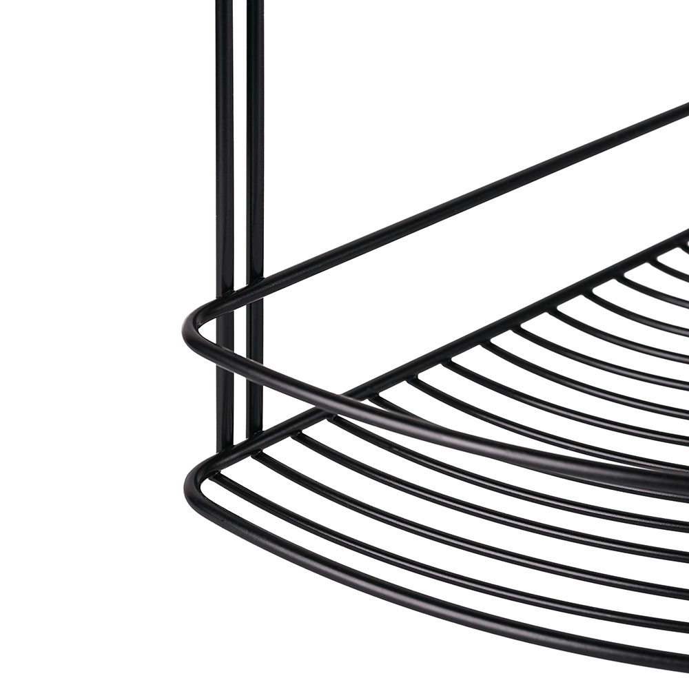 Полка сетчатая ЧМЗ 3-ярусная угловая черная