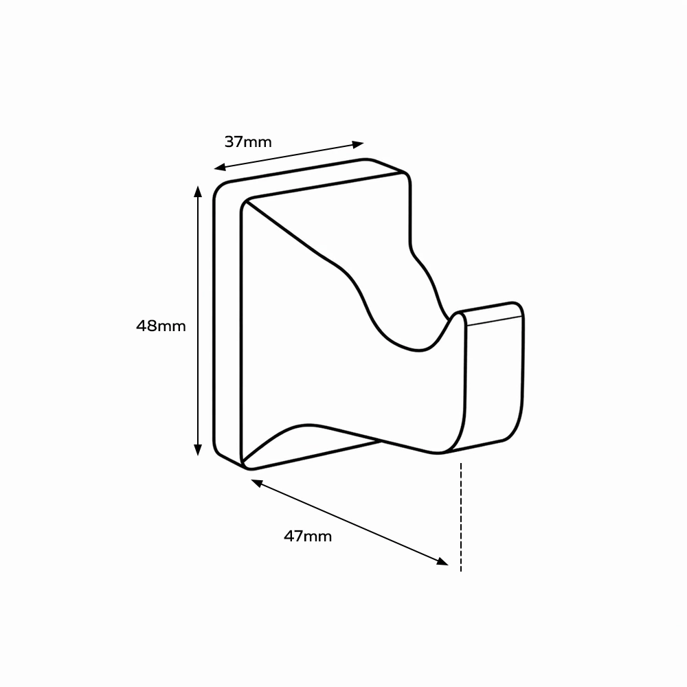 Крючок одинарный Bath Plus Prime хром