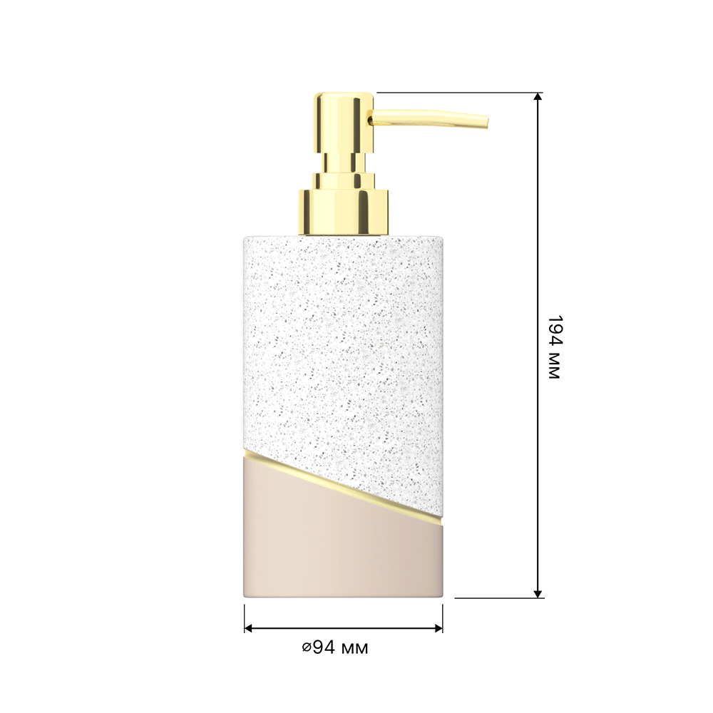 Дозатор для мыла Fora Terrazzo полирезина