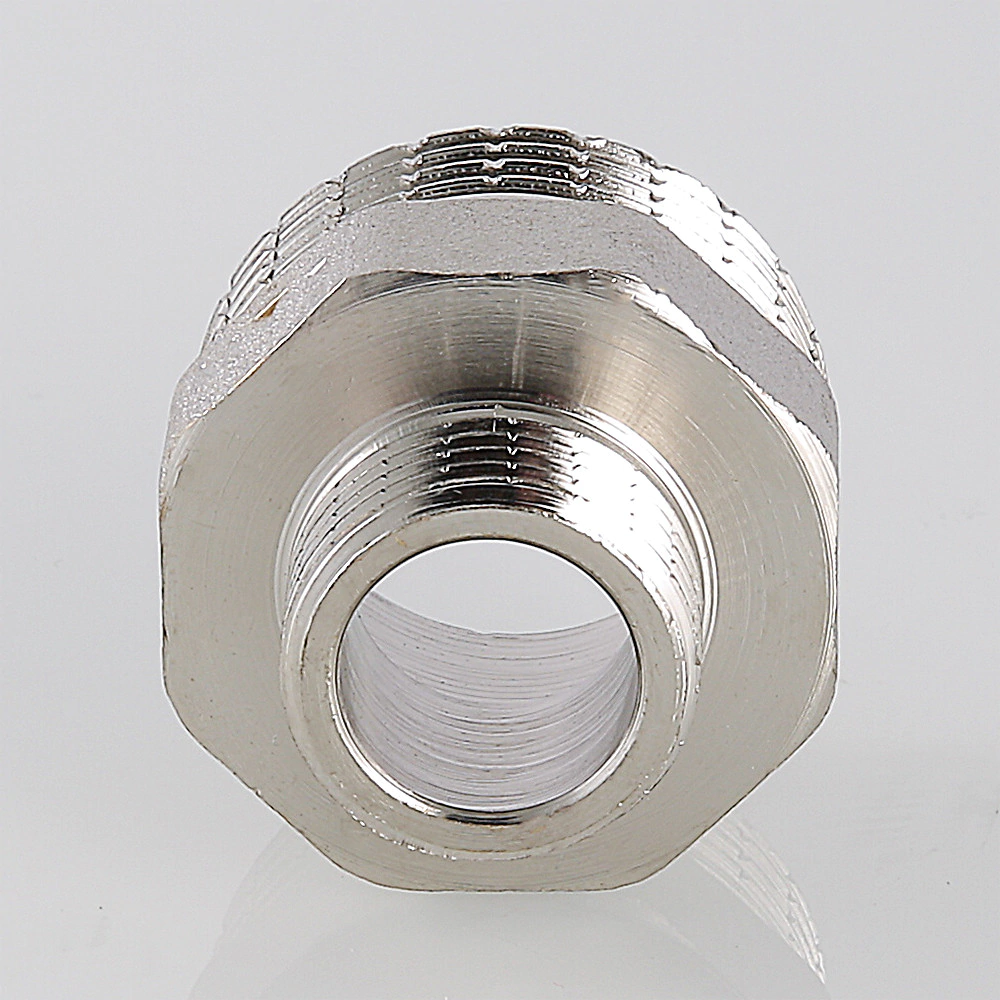 Ниппель редукционный VALTEC 3/4"x1/2" НР-НР латунь никелированная