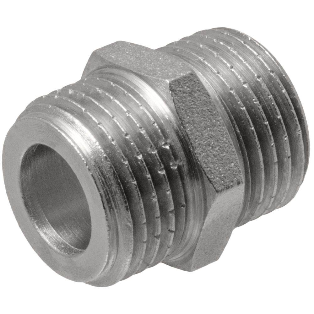 Ниппель под прокладку MASTERPROF 1/2" НР-НР латунь никелированная