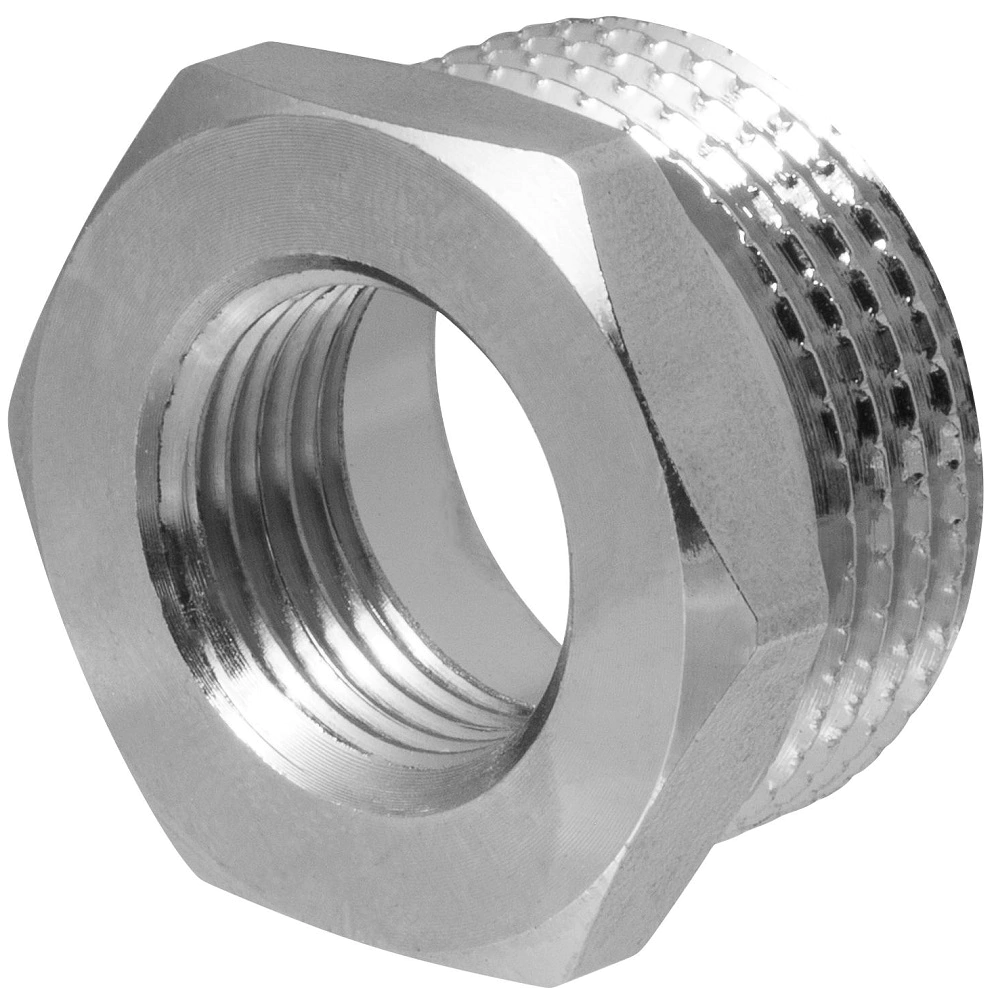 Футорка MASTERPROF 1"х1/2" НР-ВР латунь никелированная