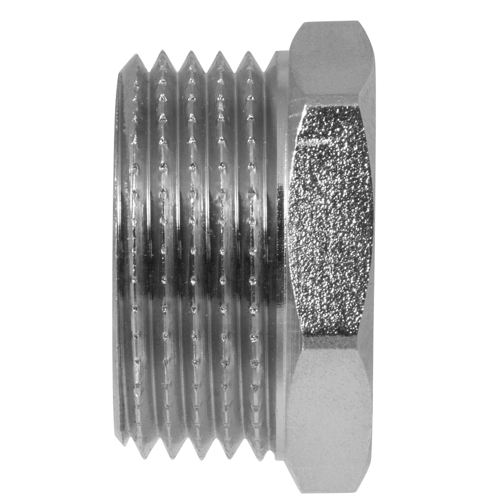 Футорка MASTERPROF 1"х1/2" НР-ВР латунь никелированная