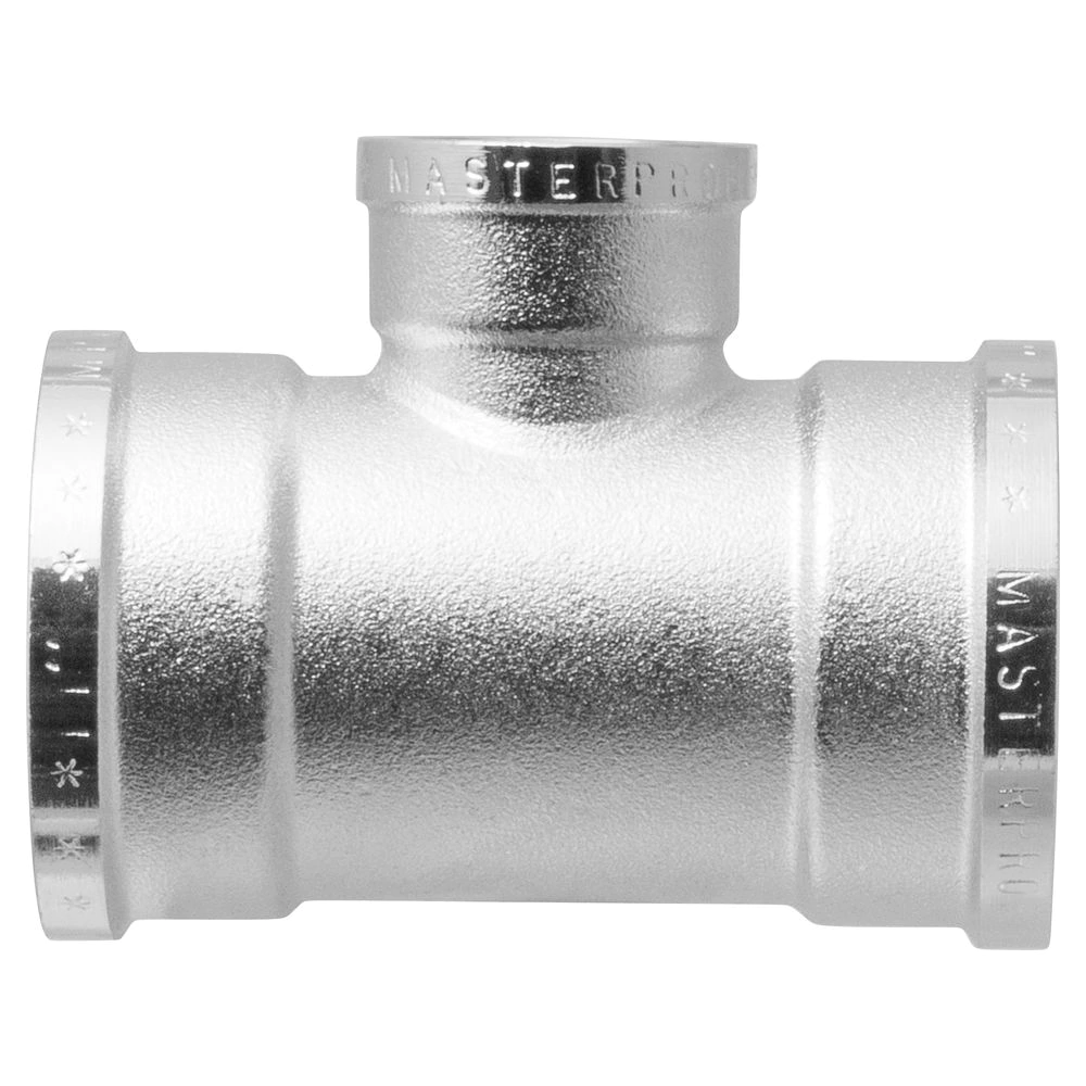 Тройник переходной MASTERPROF 1"х1/2"х1" ВР латунь никелированная