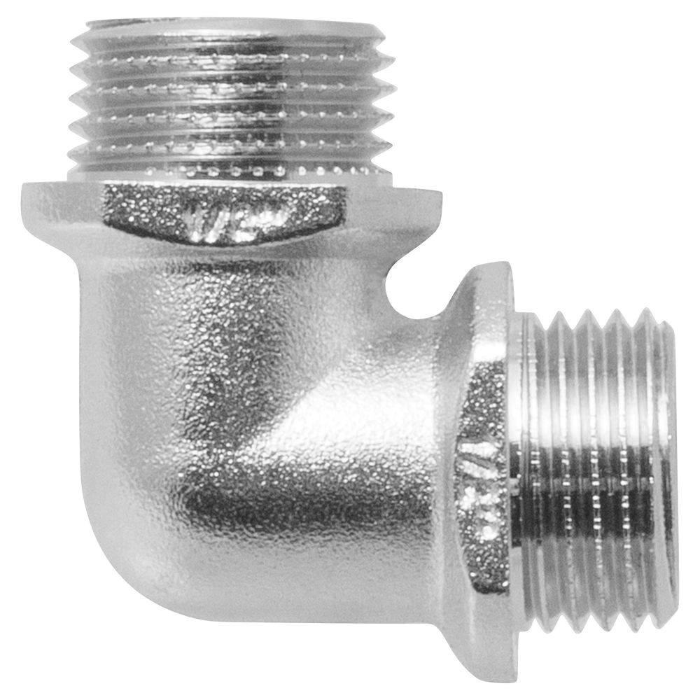 Угольник MASTERPROF 1/2" НР латунь никелированная