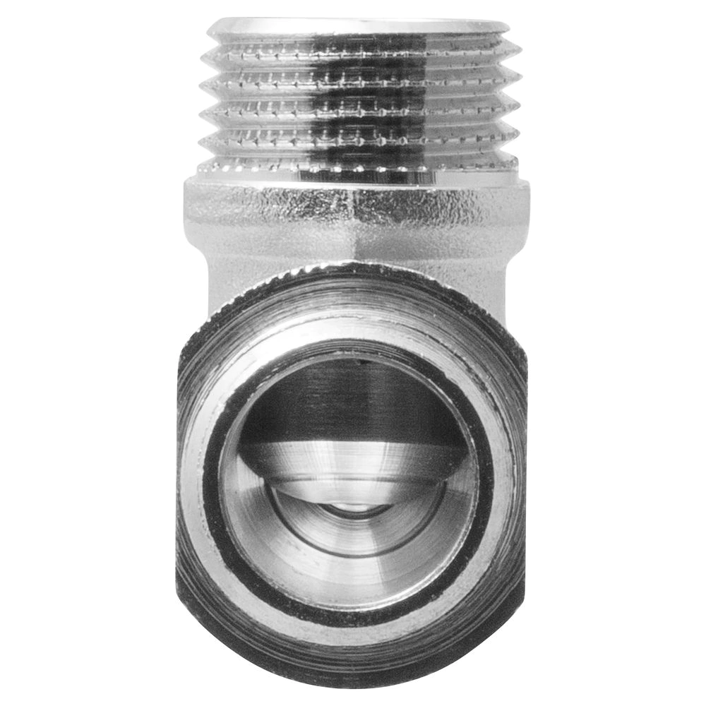 Угольник MASTERPROF 1/2" НР латунь никелированная