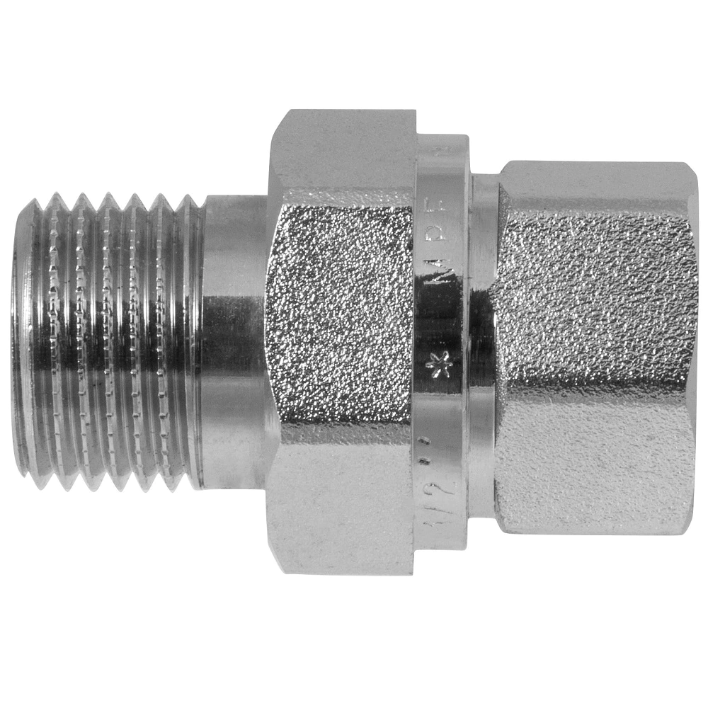 Сгон прямой американка MASTERPROF 1/2" НР-ВР латунь никелированная